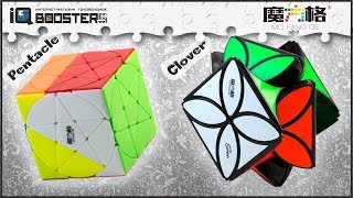 картинка: QiYi Pentacle Cube & QiYi Clover Cube обзор головоломок | review