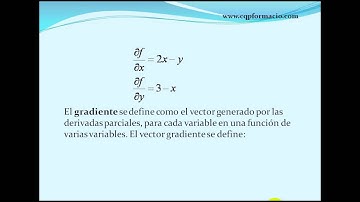 derivadas parciales y gradiente