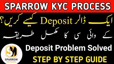 Sparrow Network kyc process|How To Deposit Usdt in Sparrow Network|Sparrow Network New Update|