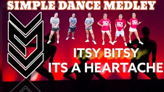 itsy bitsy × it&#39;s a heartache | retro dance remix | retro medley | 80s dance | simple dance