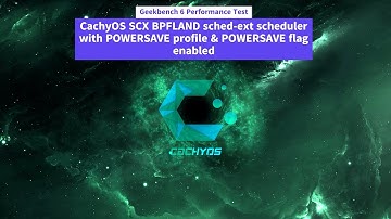 Perf Test of CachyOS SCX BPFLAND sched-ext scheduler with POWERSAVE profile & POWERSAVE flag enabled
