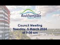 Council meeting tuesday 5 march 2024 at 900 am