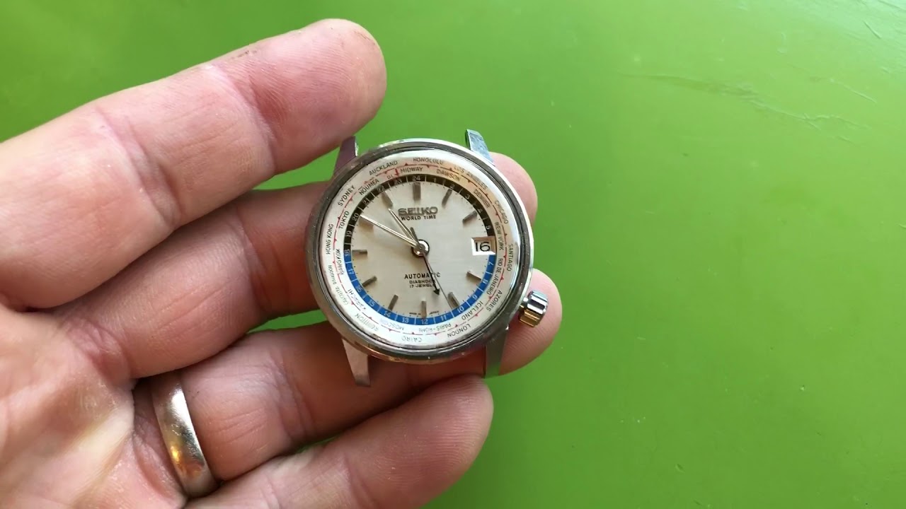 SOLD: seiko 6217-7000 world time, first-gen w/ Olympic torch caseback -  YouTube