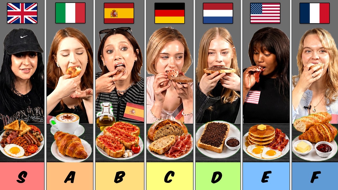 Europeans And Americans TRY Each Others' Breakfast For The First Time! | Which One Is The Best?