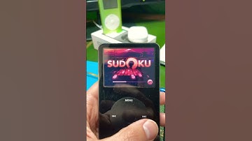 Playing SUDOKU on Apple iPod video 5th gen 🤫