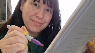 ASMR Writing Drawing Colouring Sounds  (For Kitt) screenshot 3