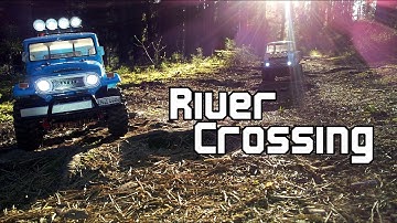 RC-Films: Tamiya CC-01 Unimog and Toyota Land Cruiser - River Crossing