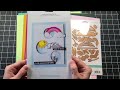 Rain Drop Hearts Card Easy Card Tutorial The Rubber Buggy DT Spellbinders Showered with Love