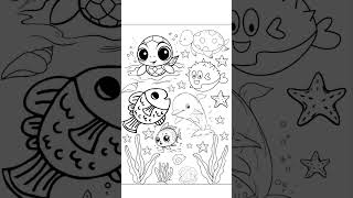 Little Mermaid Coloring Printable Sheets #fyp #foryou