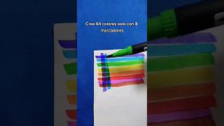 Crea más colores con Plumones #dibujo #arte #artgio #plumones #tipsdedibujo