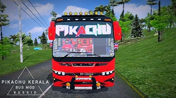 PIKACHU Kerala Bus Mod In Bus Simulator Indonesia - Bussid Bus Mod - Bussid Car Mod - Bussid