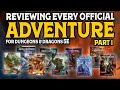 Reviewing every official adventure for dd 5e part 1