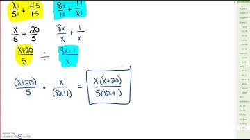 7.4 Complex Fractions and Solve by Cross Multiplying