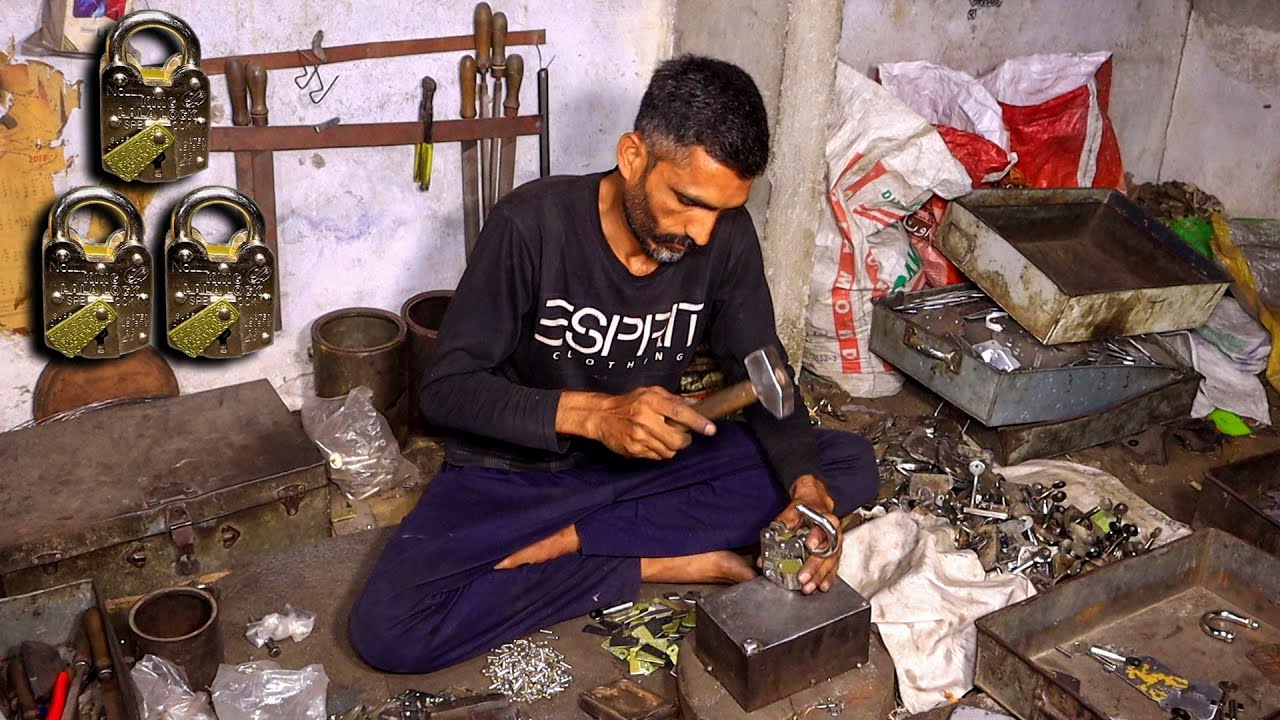 Mirthful process this lock making factory - YouTube