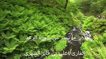 مقتطف من سورة الرعد، القارئ/ علي بن فايز الشهري