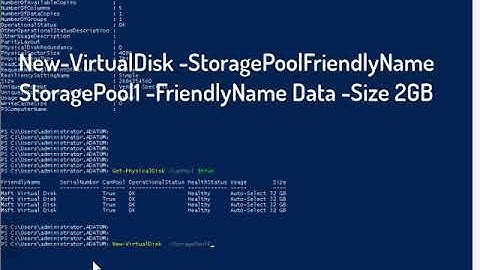 20740C -Module 4 - Demonstration: Managing Storage Spaces by using Windows PowerShell