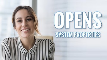 Open system properties window using shortcut key