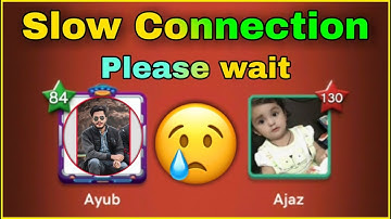 Slow Connection, Please wait 😥 | Carrom Disc pool  | Miniclip  | Gaming Life Ayub 💕