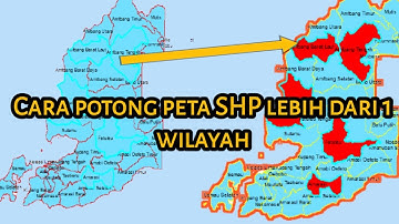 Cara memotong peta (lebih dari satu wilayah) di Arcgis #clip #arcgis