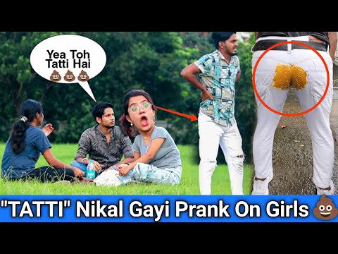 TATTI Nikal Gayi💩Prank On Girls | Funny Reaction 🤣| Prank in India| CT Prank TV