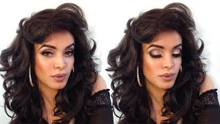 Sexy beauty smokey eyes glowing skin & soft contour makeup transformation screenshot 4