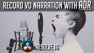 Automatic Dialog Replacement (ADR) - Cues, Takes, and Layered Audio Editing - DaVinci Resolve 16