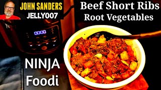 ninja foodie foodi beef ribs short vegetables