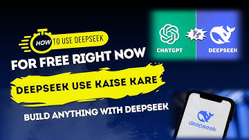 Run Deepseek R1 like this FREE | Use Deepseek AI | Deepseek Kaise Use Kare