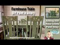 Farmhouse Table - DIY Paint with IOD Paint Inlay - Aviary