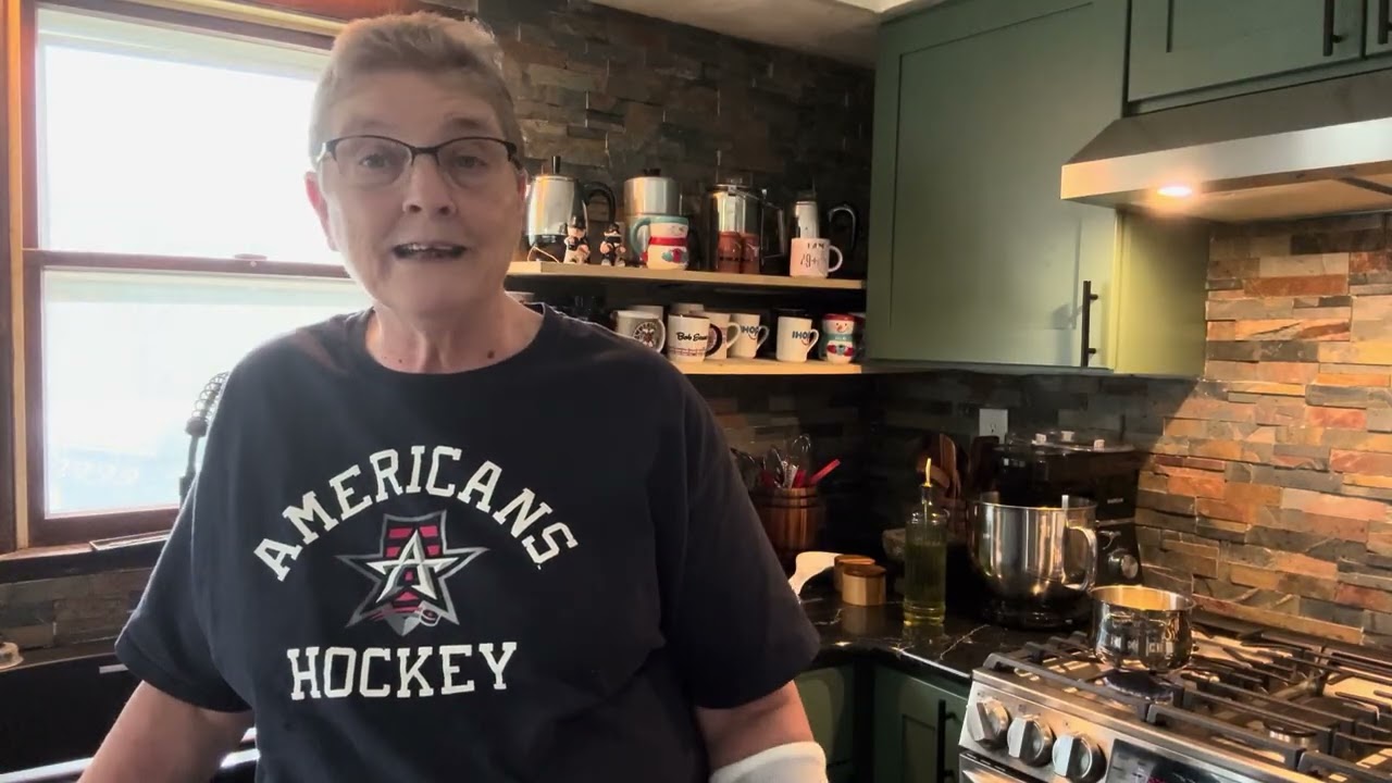 Coffee cake with a broken wrist