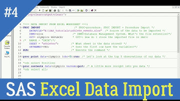 SAS: HOW TO IMPORT EXCEL WORKSHEET