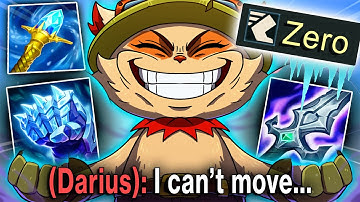TEEMO BUT I PERMASLOW AND MADE THIS POOR DARIUS GO 1/12 (actually broken?)