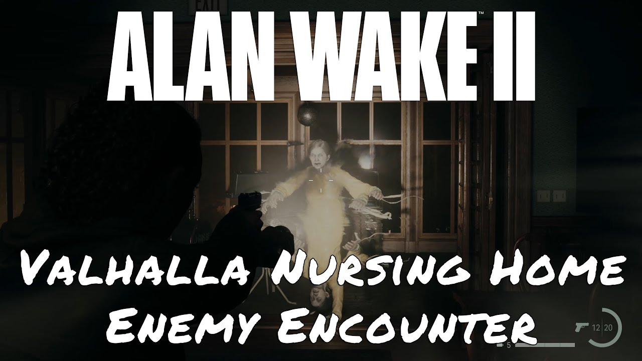 Alan Wake 2: Valhalla Nursing Home Enemy Encounter Gameplay 