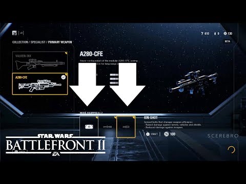 STAR WARS Battlefront 2 - How To Customize Weapons (Mod Weapons Attachments)