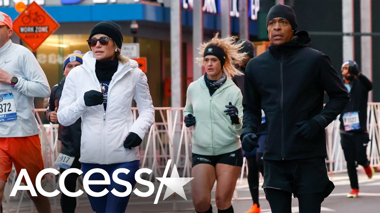 Amy Robach & T.J. Holmes Spotted Running NYC Half Marathon Together Following ABC Exit