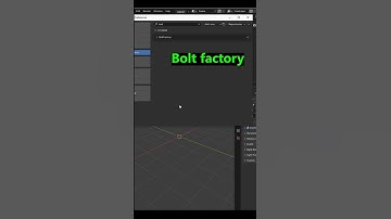 Blender Bolt Factory addon #blenderustad