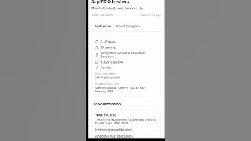 SAP FICO FRESHERS JOB#sapfico #sapficocourse #sapficotutorialforbegginers #sapficotutorial #sap #job