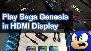 Play your Sega Genesis in Modern TV using HDMI RGBS Upscaler
