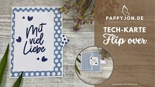 Tech-Karte Flip over | Pop Up | Für Anfänger | Tutorial | UT | Stampin' Up! | #Pappyjon