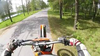 Wheelie in front of cops! KTM 250 SX