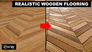 How to make Realistic Wooden Flooring 🌱  | Bump, Displacement and Gloss Map | Vray for Sketchup