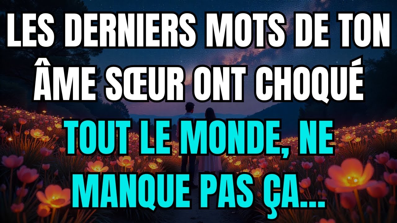 Les Anges Disent que Les derniers mots de ton âme sœur ont choqué tout le monde, ne manque pas ça...