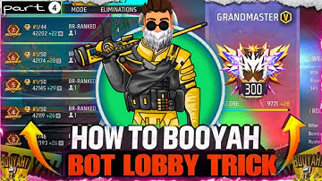 How To Booyah Bot Lobby Trick 💯😃 || Solara  Map Tipa { Part 4 }  | FF New Glitch Br Rank Game