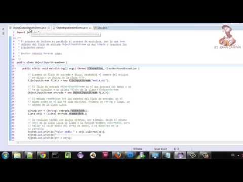 Aprende a programar en Java: Flujos de datos: ObjectStream. Serializable