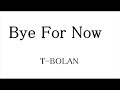 Bye For Now  T-BOLAN     Cover    Instrumental    BGM