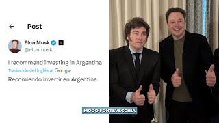 Milei convenció a Musk: aconseja invertir en Argentina pero evalúa si trae Tesla | Modo Fontevecchia