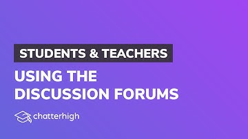 Using the discussion forums