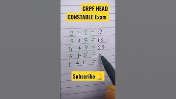 CRPF HEAD CONSTABLE Exam #shorts #shortvideo #youtubeshorts #trendingshorts