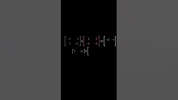 Learning manim | part 1 - Matrix multiplication #Shorts