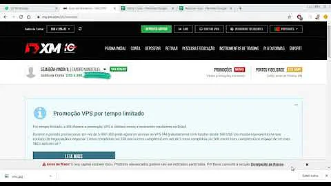 Como sacar bônus XM?